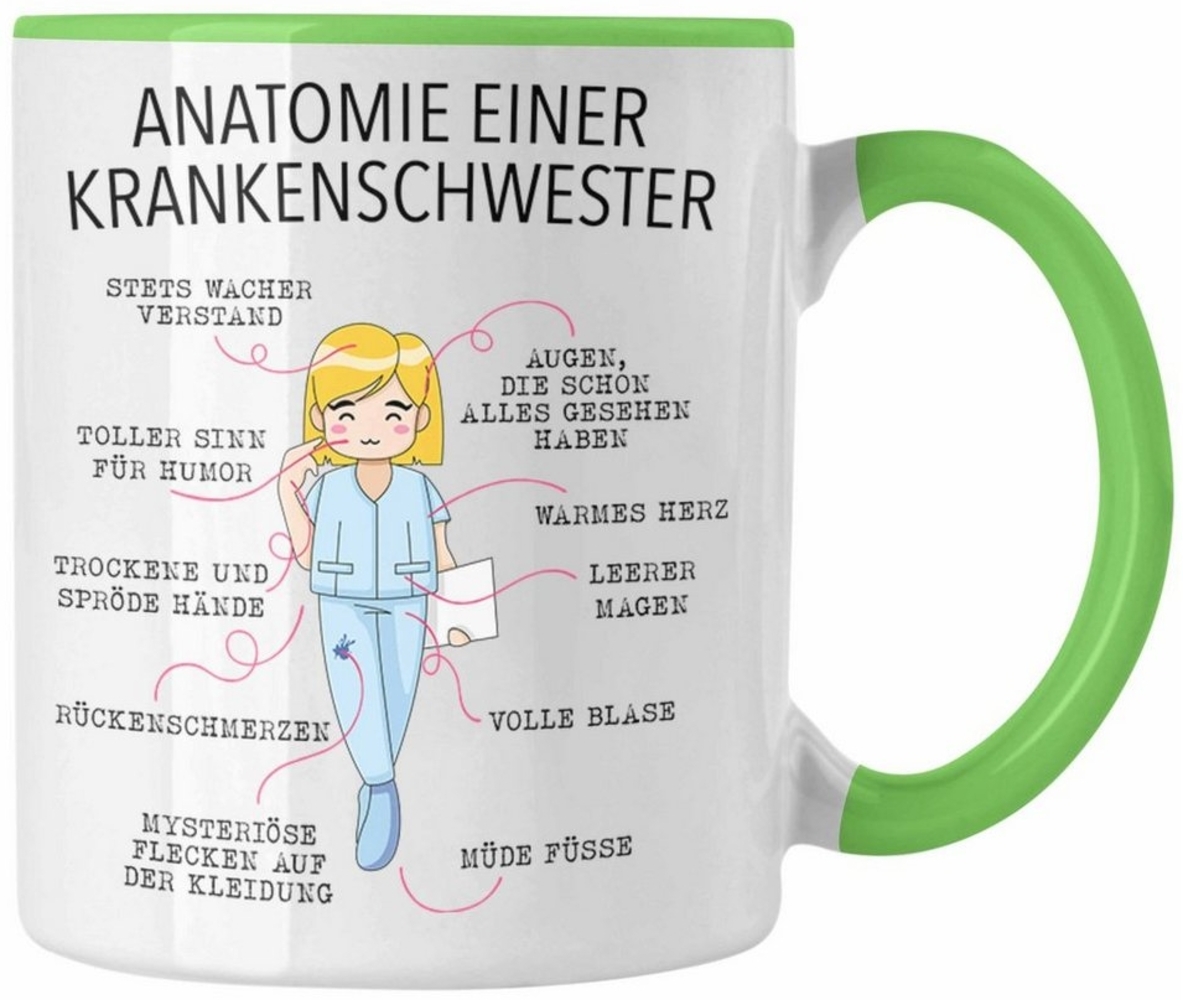 Trendation Tasse Trendation - Anatomie Krankenschwester Tasse Geschenk Lustige Geschenk Bild 1