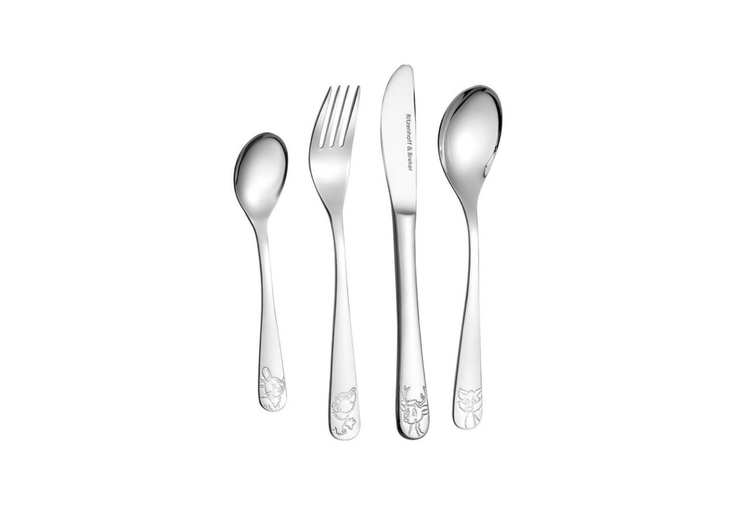 Ritzenhoff & Breker WALDTIERE Kinderbesteck 4-teilig Bild 1