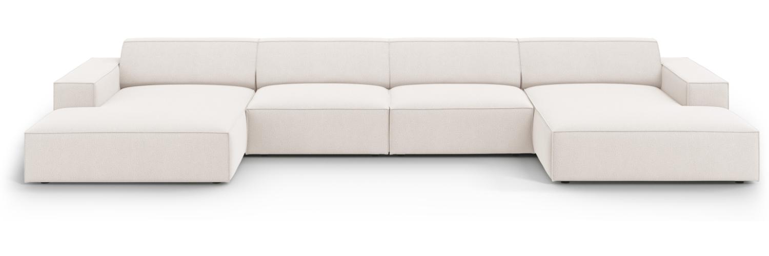 Micadoni 6-Sitzer Panorama Sofa Jodie Light Beige Bild 1