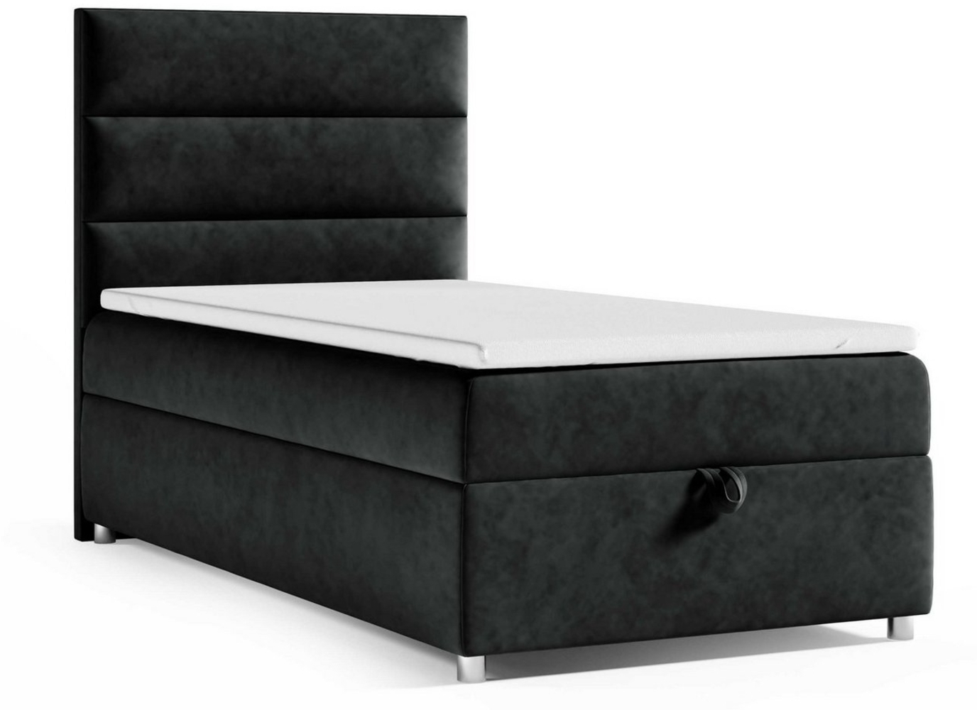 Best for Home Boxspringbett mit Bettkasten Trinity K-4 SINGLE Bonellfederkern inkl. 7 cm Topper (70x200 80x200 90x200 100x200 cm), verschiedene Liefermöglichkeiten, TOP Preis-Leistungs-Verhältnis Bild 1