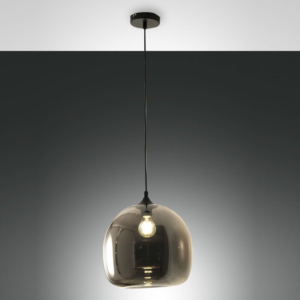 FABAS LUCE 3490-40-126 Pendelleuchte Maia Grau transparent 31cm Bild 1