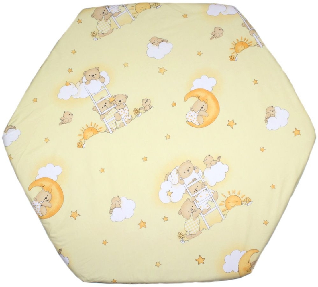 Primawela Spannbettlaken Baby Kinder 6-eck Laufgitter Laufstall Matratze 105x120cm Bild 1