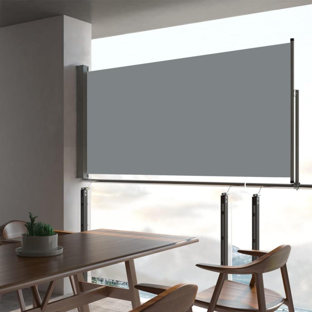 vidaXL Ausziehbare Seitenmarkise 80×300 cm Grau 48360 Bild 1