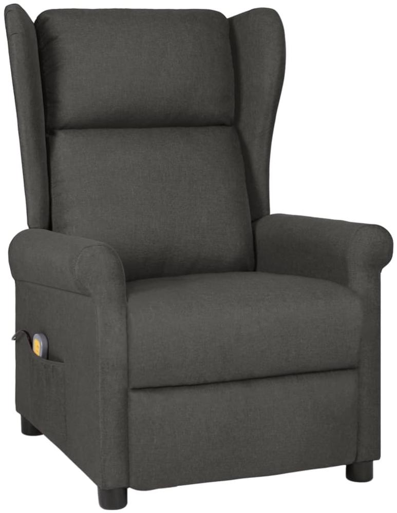 vidaXL Massagesessel Dunkelgrau Stoff 348517 Bild 1