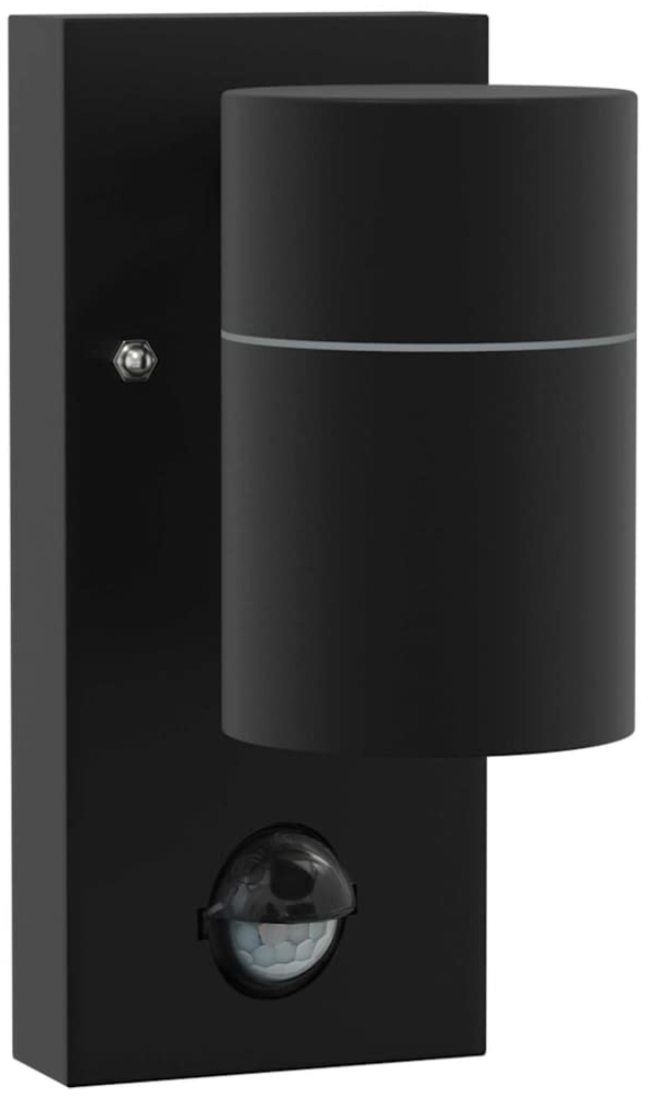 vidaXL Außenwandleuchte Schwarz 6,5 x 10,5 x 16 cm Edelstahl 4005989 Bild 1