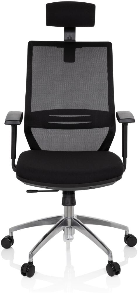 hjh OFFICE Profi Bürostuhl PROFONDO PRO Stoff/Netzstoff schwarz Bild 1