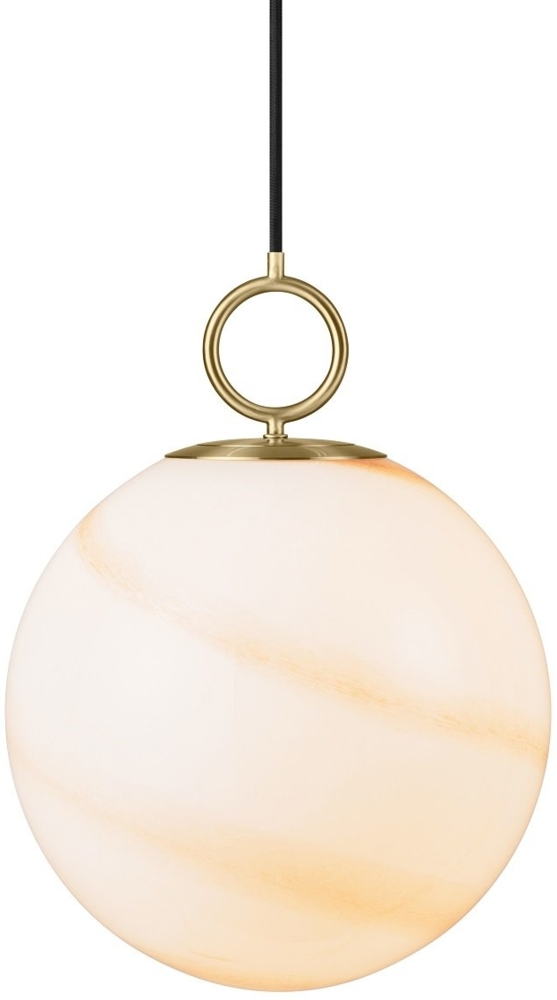 Halo Design 745654 Pendelleuchte Stockholm 30cm Glas marmor braun Bild 1