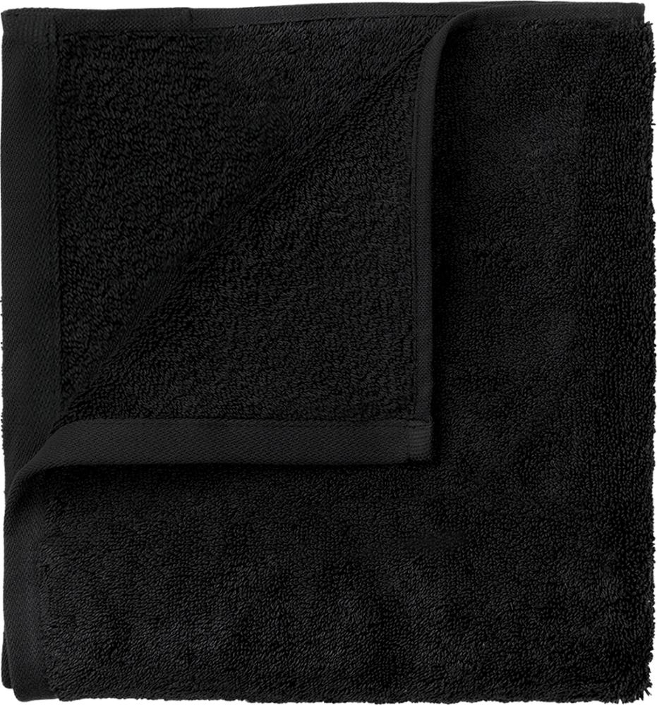 Blomus Gästehandtücher 4er Set Riva, Gästehandtuch, Handtuch, Baumwolle, Black, 30x30 cm, 66302 Bild 1