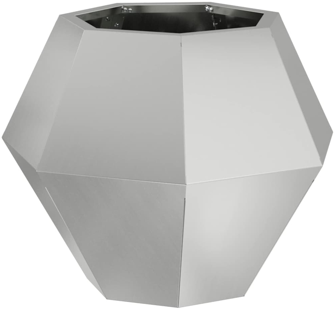 vidaXL Pflanzkübel Silber 50 x 50 x 40 cm Verzinkter Stahl 884062 Bild 1