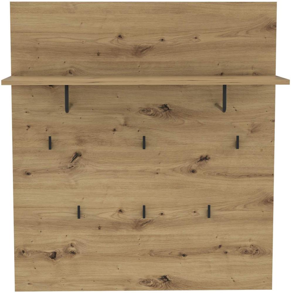 FORTE Trondheim Kleiderpaneel, Holzwerkstoff, Braun, 89,1 x 100 x 30 cm Bild 1