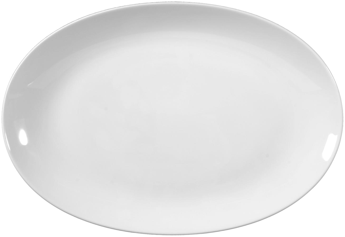 Servierplatte oval 38,5x26cm LIDO WEISS UNI Seltmann Bild 1