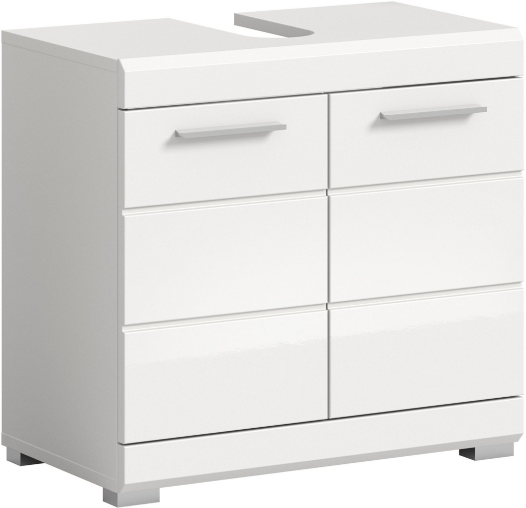 INOSIGN Waschbeckenunterschrank Siena, Breite 60cm, 2 Tür, 2 Fächer, mit Siphonausschnitt, MDF-Front (1-St) in verschiedenen Farben erhältlich, Badmöbel, Badschrank, Kommode, Bad Bild 1