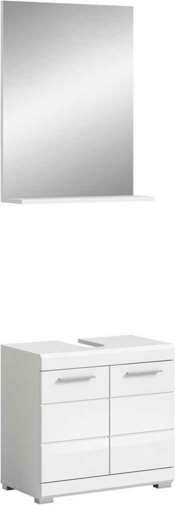 INOSIGN Badmöbel-Set Siena, 2 teilig, bestehend aus: Waschbeckenunterschrank, Spiegel, (Set), in verschiedenen Farben erhältlich, Badmöbel, Kombination, Badezimmer Bild 1