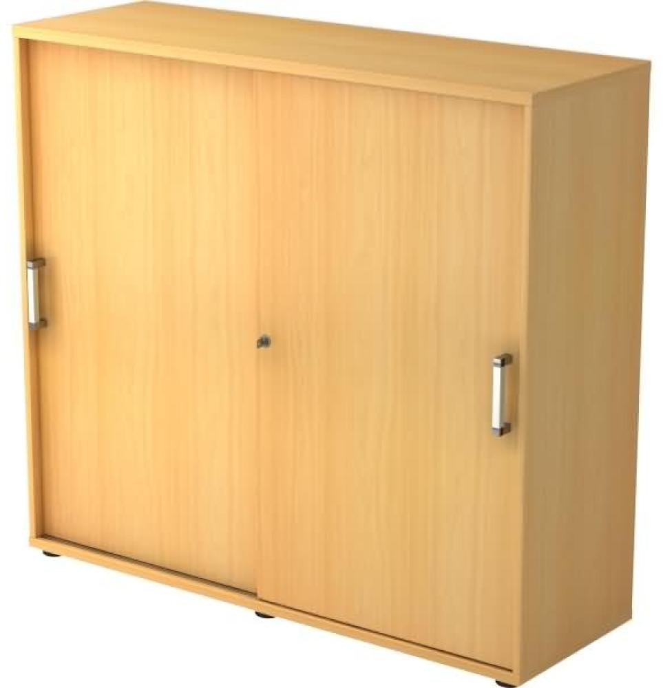 Schiebetürschrank 3 Ordnerhöhen, 120cm CE Buche Bild 1