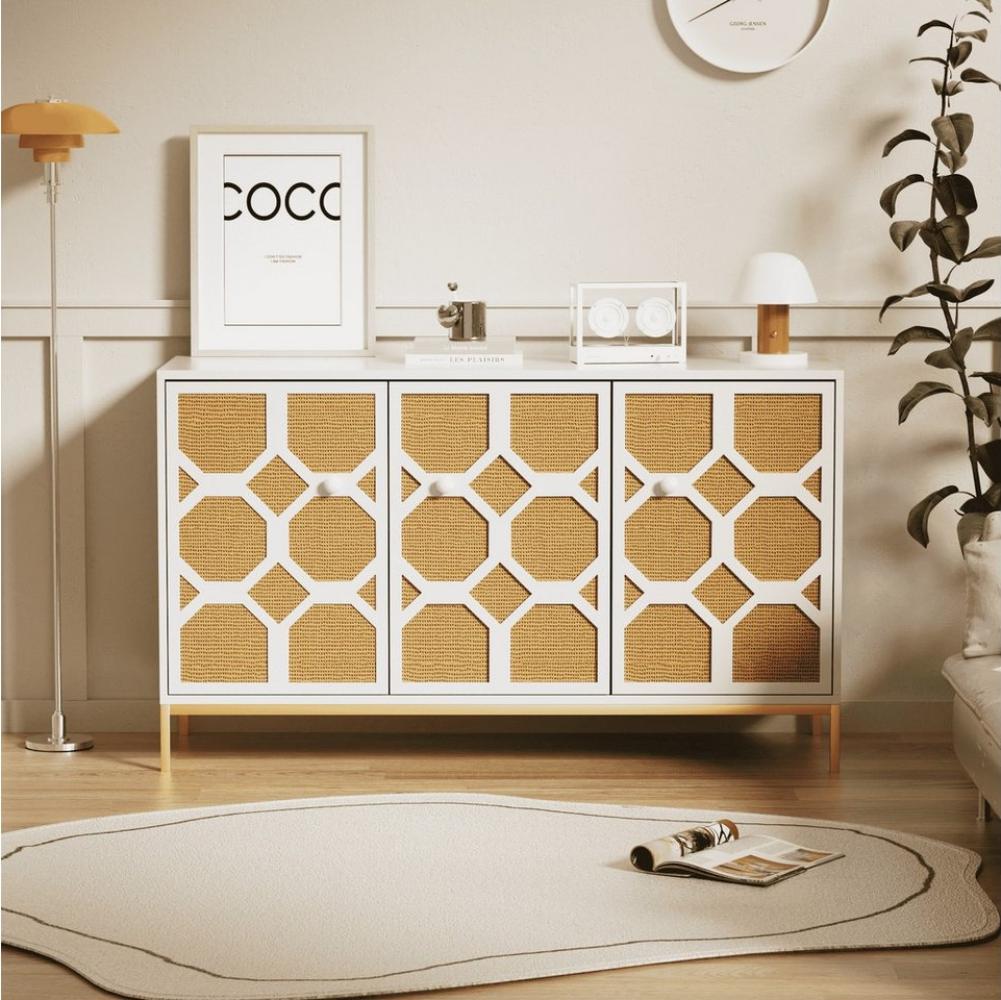 BlingBin Sideboard Wohnzimmerschrank (120*40*71,5cm), inklusive verstellbarer Einlegeböden Bild 1