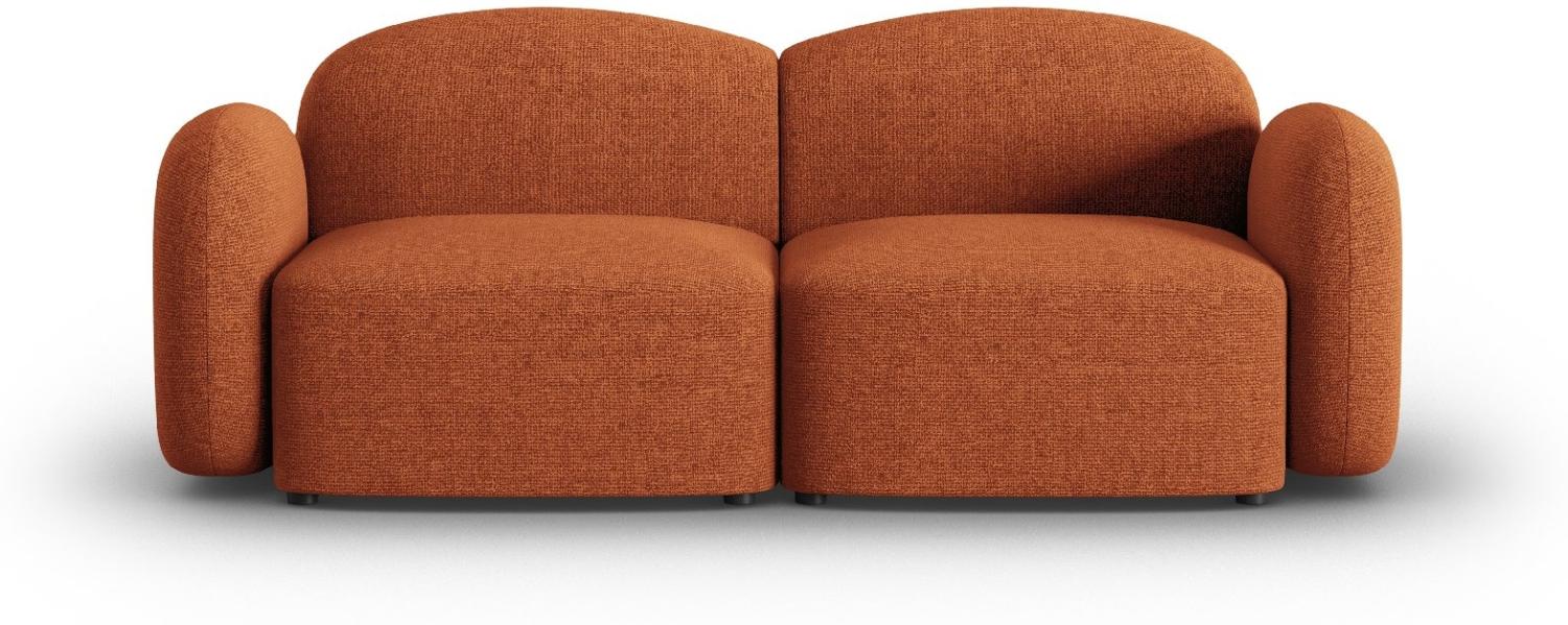 Micadoni Sofa Blair 2-Sitzer Chenille Terrakotta Melange Bild 1