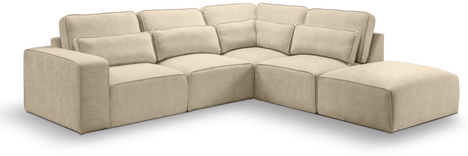 Ecksofa (B/H/T: 305x90x281 cm) in Beige Bild 1