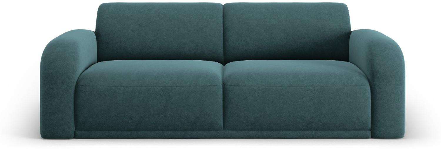 Micadoni Sofa Erin 3-Sitzer Samtstoff Petrol Bild 1