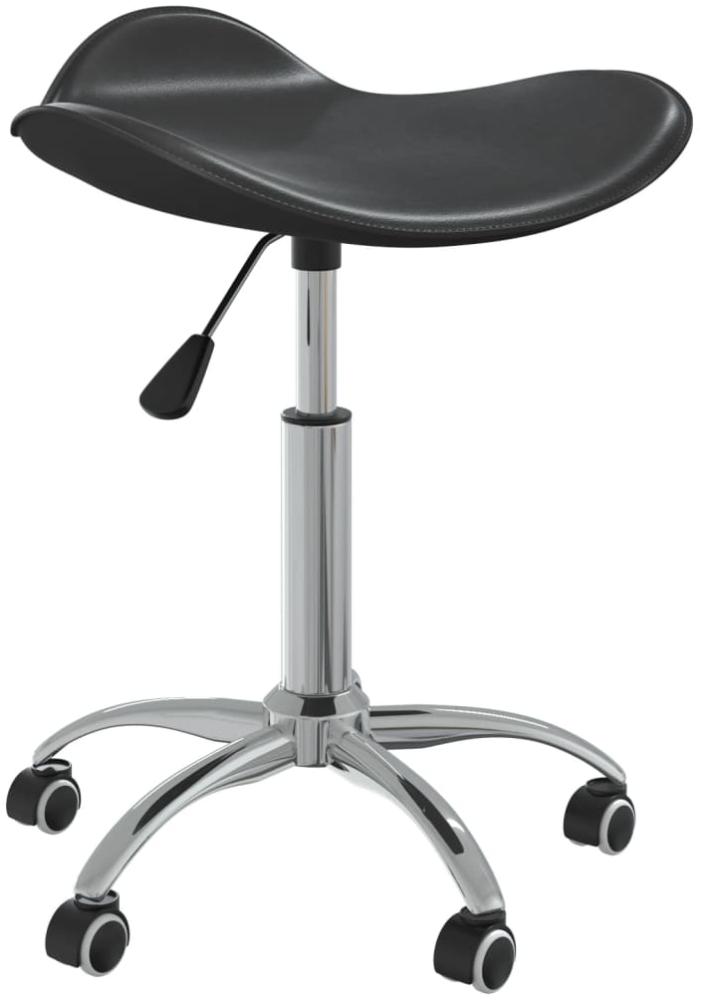 vidaXL Friseur Rollhocker Schwarz Kunstleder [323684] Bild 1