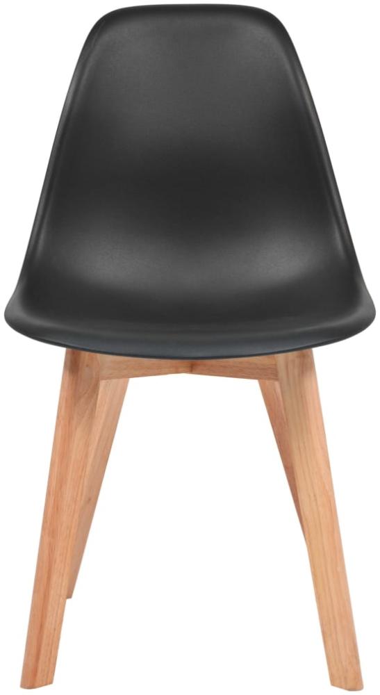 vidaXL Esszimmerstühle 6 Stk. Schwarz Kunststoff [244779] Bild 1