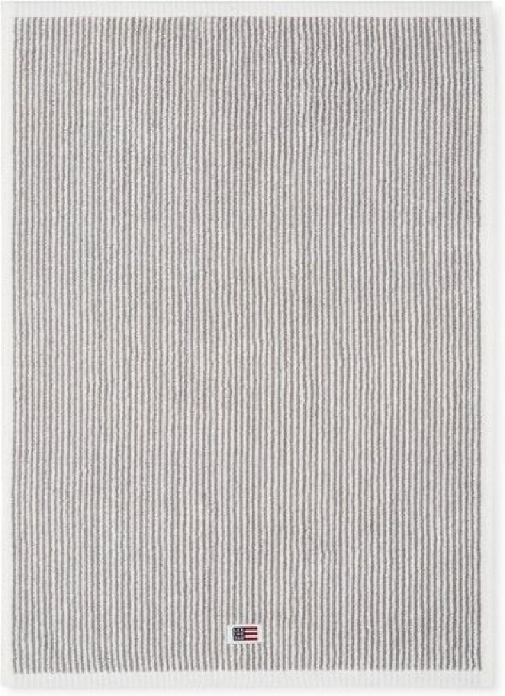 Lexington Handtuch Original Weiß Grau gestreift (70x130 cm) 10002064-1700-TW30 Bild 1