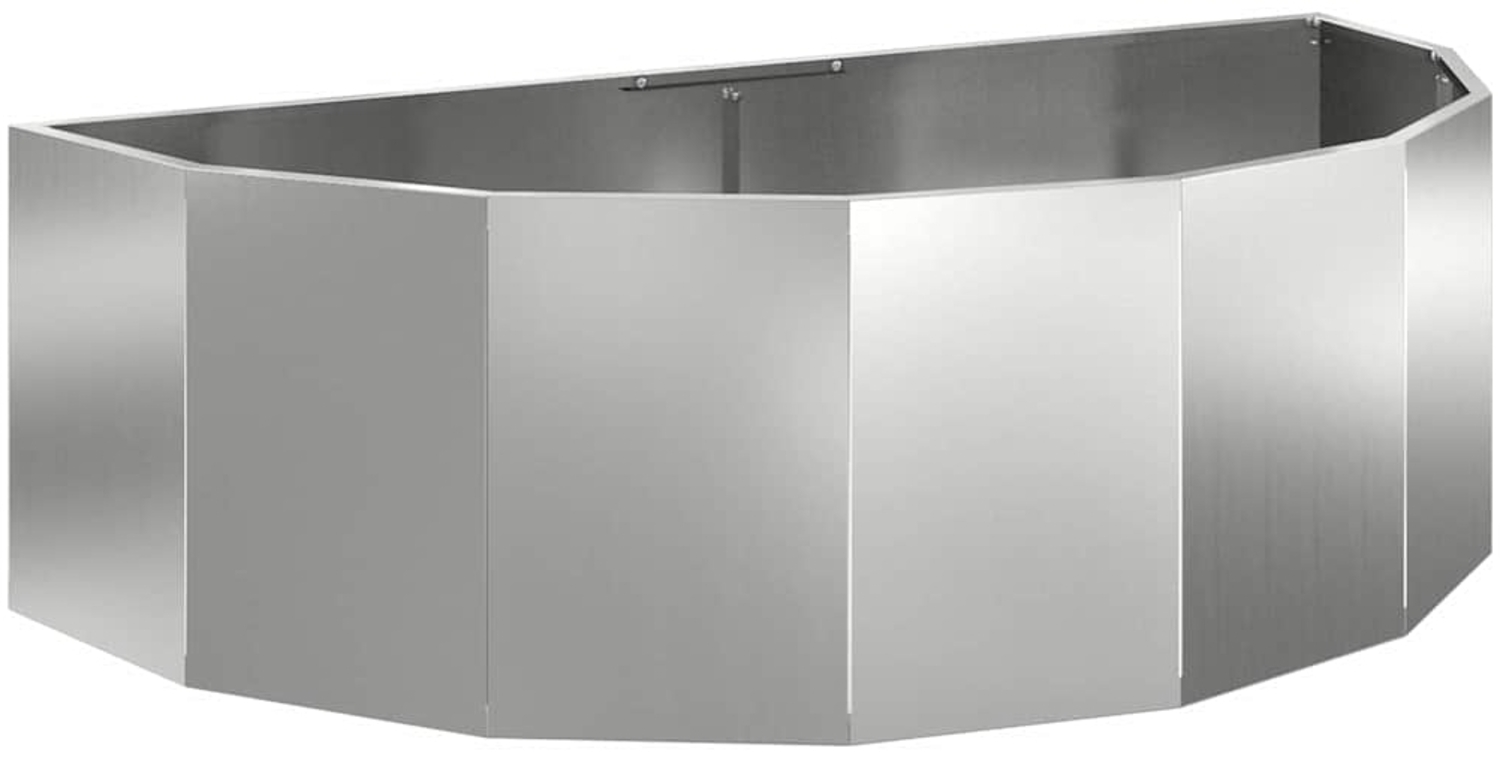 vidaXL Pflanzkübel Silber 120 x 60 x 35 cm Verzinkter Stahl 883687 Bild 1
