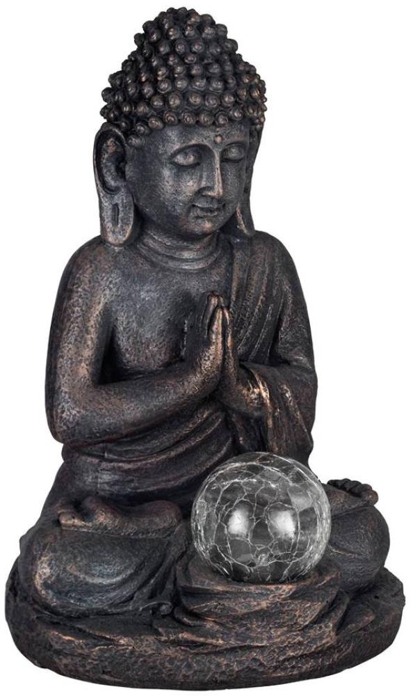 Eglo 48969 LED Solarleuchte Z_SOLAR BUDDHA Kunststoff grau 1X0,06W L:18cm B:16cm H:27cm mit Schalter ein/aus Bild 1