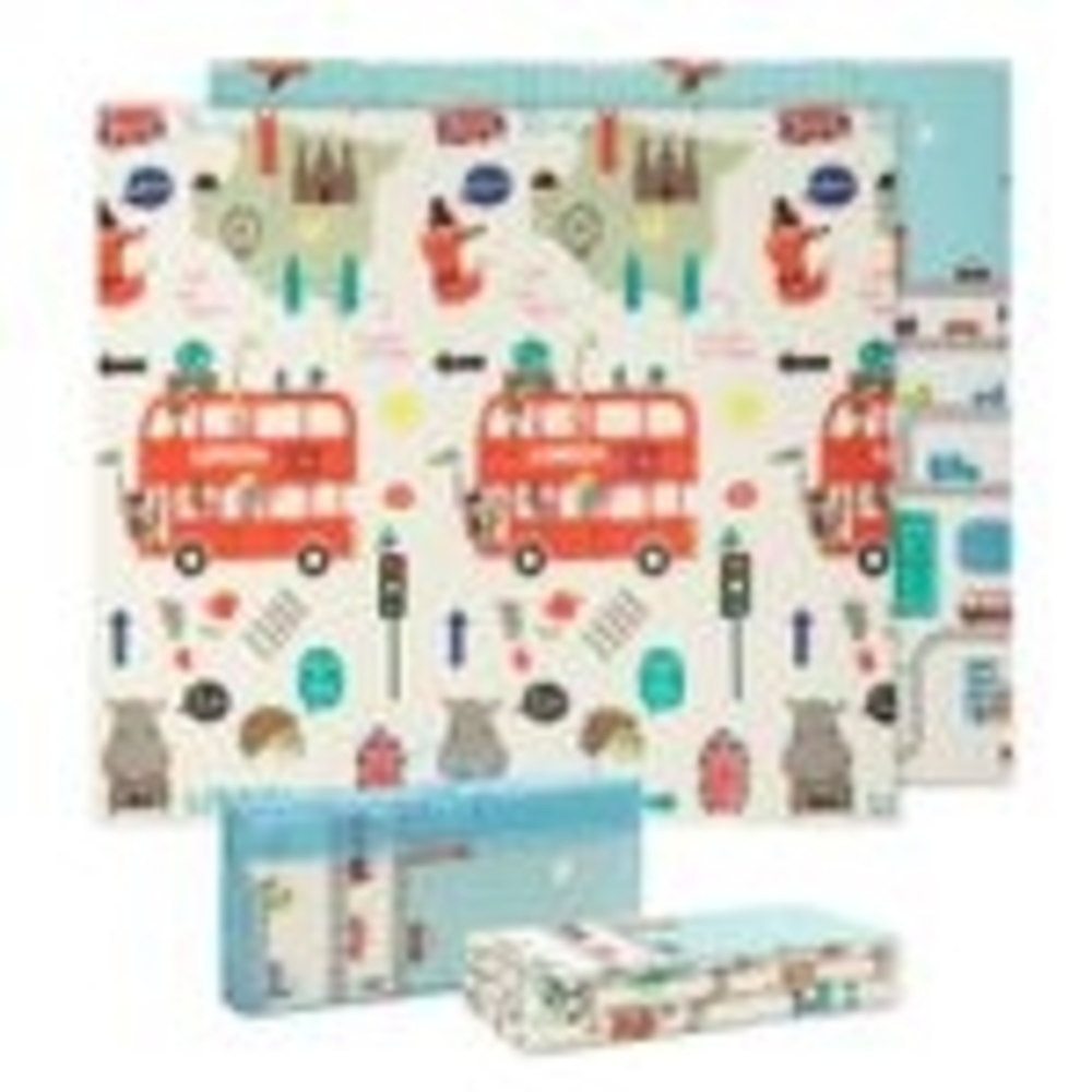 Babify Spielteppich Krabbeldecke für Babys, Dicke 1,5 cm, faltbar, rutschfest, wendbar, wasserdicht, tragbar, doppelseitig, für Kleinkinder und Babys, 180 x 200 x 150 cm Bild 1