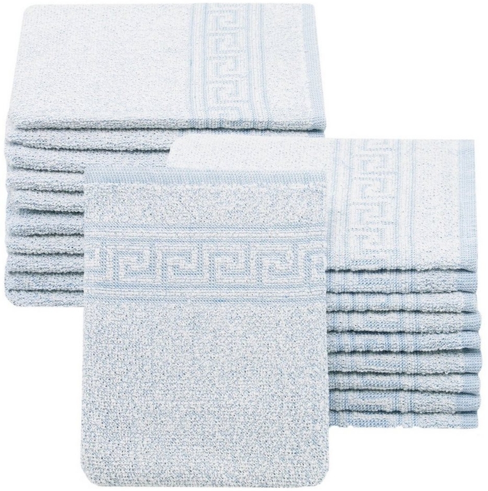 ZOLLNER Waschlappen, (20-St), 16 x 22 cm, 80% Baumwolle, 20% Polyester Bild 1