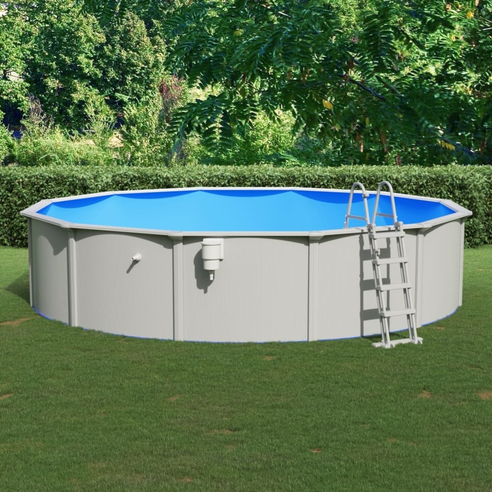 vidaXL Pool mit Sicherheitsleiter 550x120 cm 3098042 Bild 1