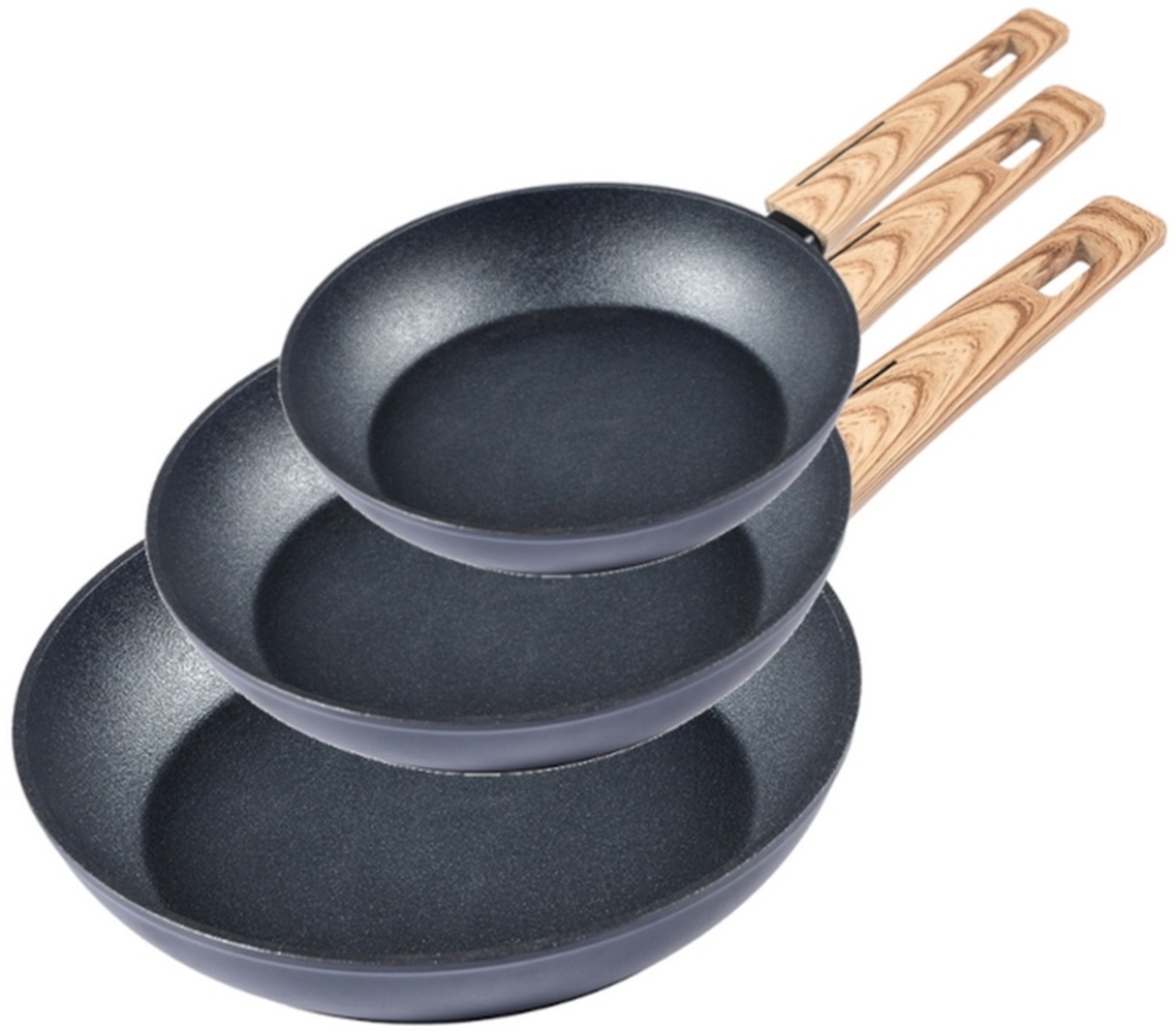 Schäfer Pfanne Bratpfanne Maple Wood 20,24, 28 cm - Produkt-Set Bild 1