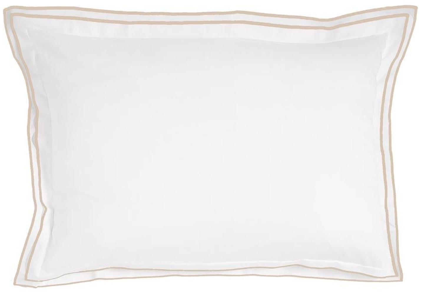 Traumschlaf Uni Kissenbezug White Collection Portofino|40x60 cm| taupe Bild 1