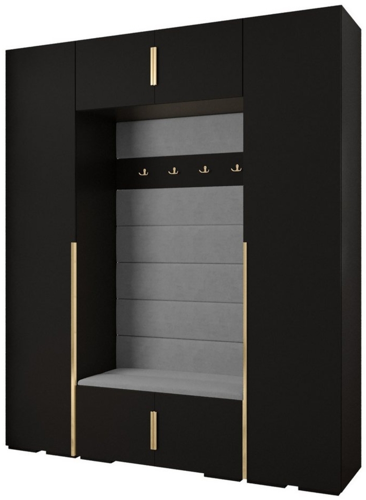 ABIKS MÖBEL Kompaktgarderobe INOVA 1 SATZ 13 Möbelset, Garderobe mit Kleiderstange und Regalen Bild 1