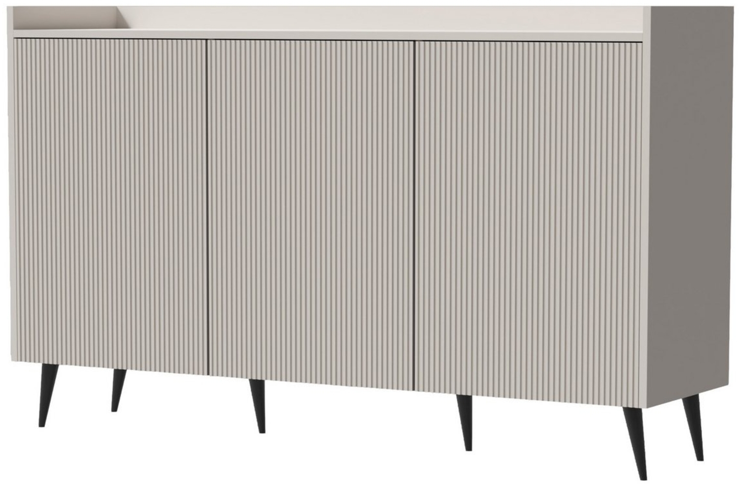 Compleo Sideboard Kommode, 3 Türen, Modern design Kaschmir oder Nussbaum Bild 1