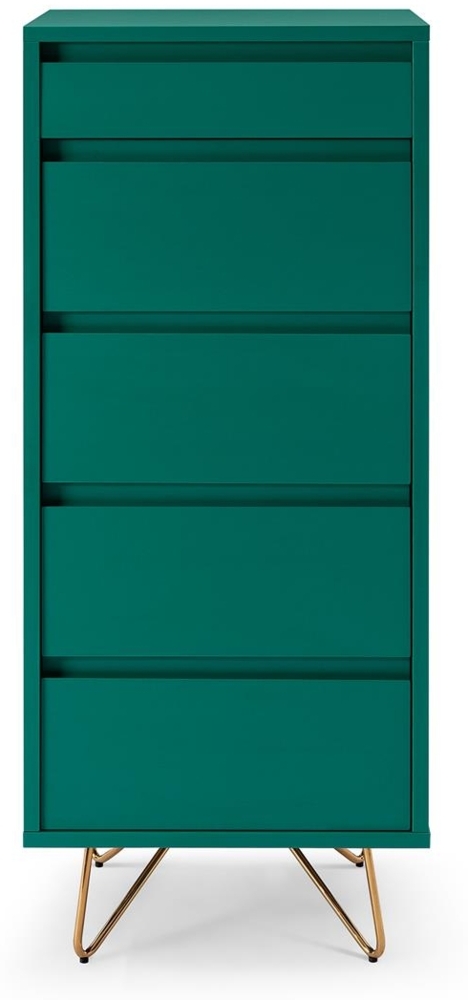 Kommode Metall und MDF  grün Bild 1