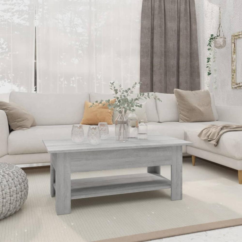 vidaXL Couchtisch Grau Sonoma 102x55x42 cm Holzwerkstoff 813075 Bild 1
