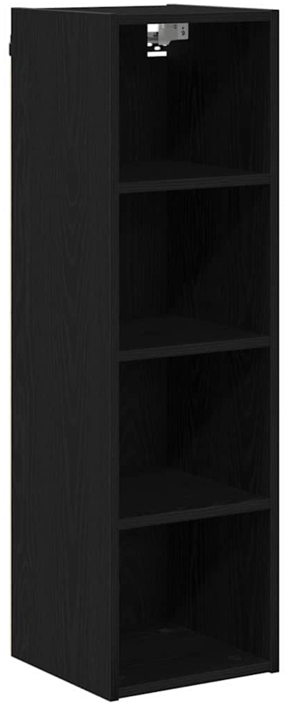 vidaXL Hängeschrank Riga Schwarz Eichen-Optik 30 x 29,5 x 100 cm 884459 Bild 1