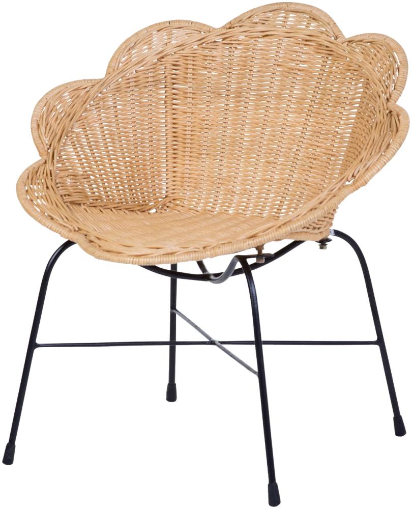 Childhome Flower Kinderstuhl– Rattan Braun Bild 1