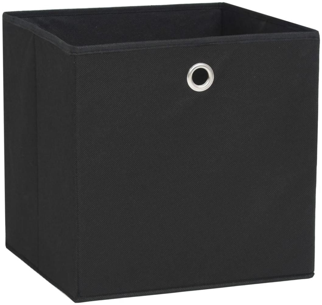 vidaXL Aufbewahrungsboxen 10 Stk. Vliesstoff 28x28x28 cm Schwarz 325189 Bild 1