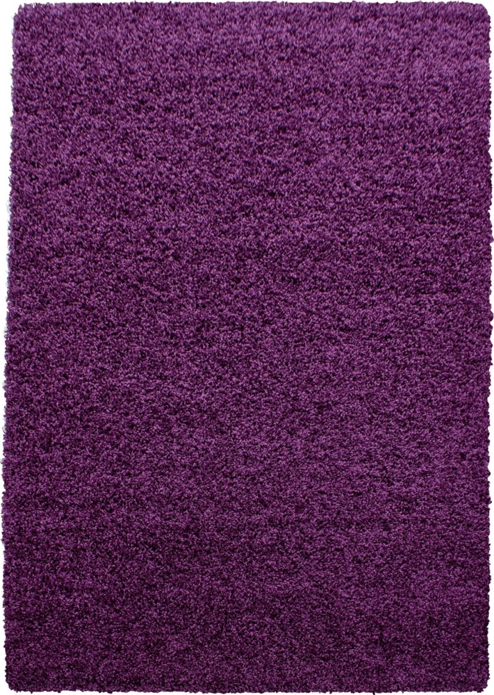 Hochflor Teppich Lux Läufer - 80x150 cm - Lila Bild 1