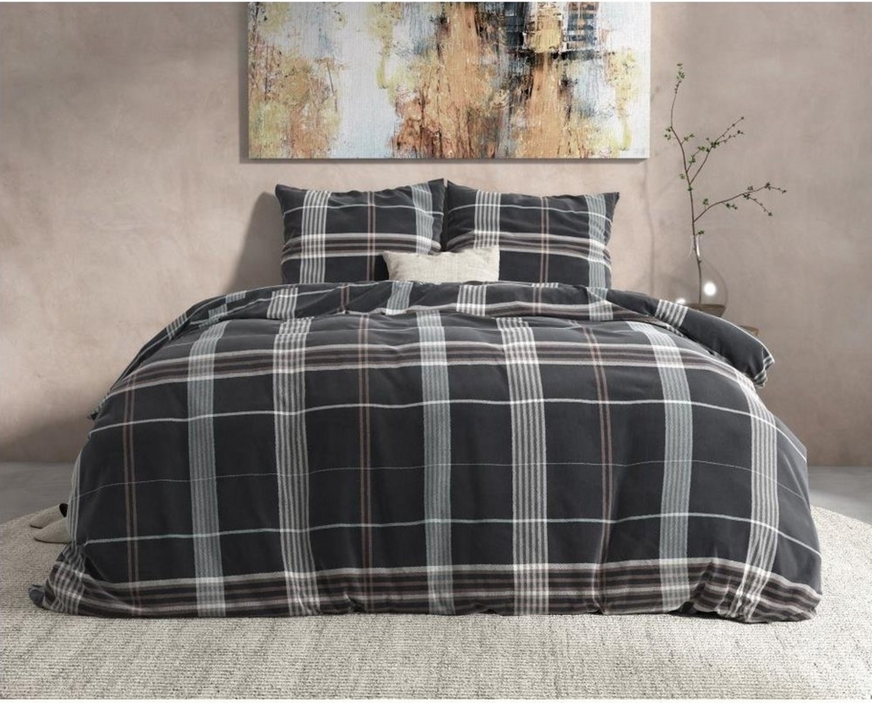 Sitheim-Europe Bettwäsche DREAMHOUSE FLANELL BRUCE - Bettbezug & Kissenbezüge, Flanell, Weich, geschmeidig und wärmeregulierend Bild 1