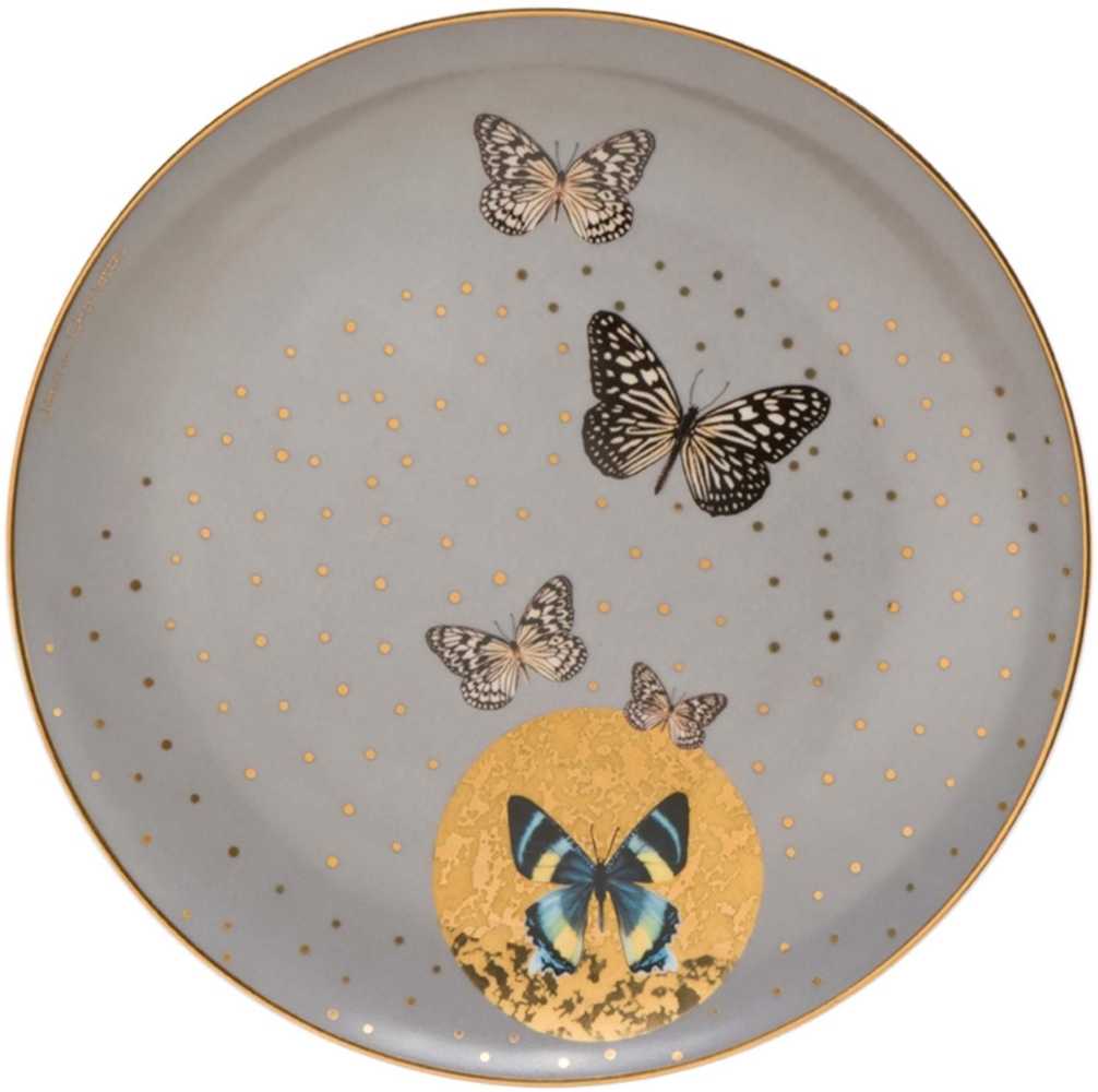 Göbel Grey Butterflies - Frühstücksteller Artis Orbis Joanna Charlotte Bunt Bone China Bild 1