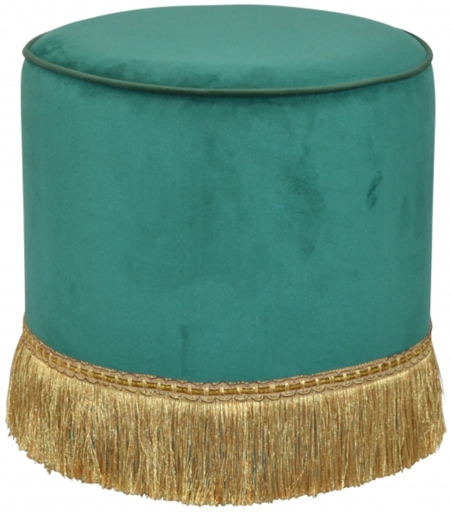 Sitzhocker/-pouf "Angela" grün Bild 1