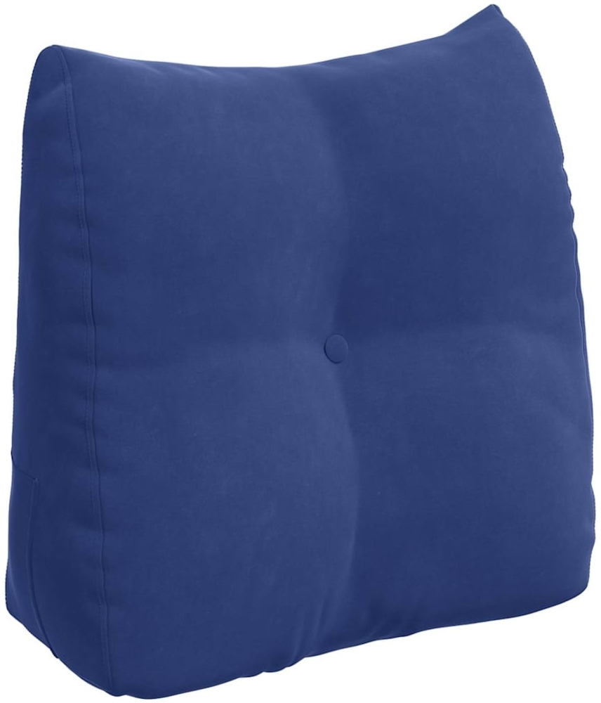vidaXL Rückenkissen Polizeiblau 45 x 24 x 50 cm Samt 42014382 Bild 1