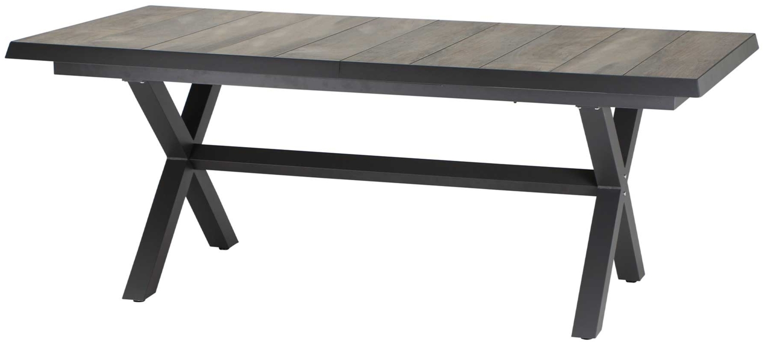 Gartentisch Corido / Sincro, Keramik, Grau, Schwarz, 200 x 78 x 100 cm Bild 1