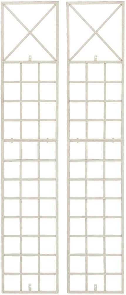 CLP 2er Set Rankgitter Trigo aus Metall,antik-creme Bild 1