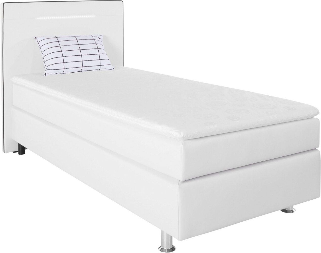 COLLECTION AB Boxspringbett, inkl. LED-Beleuchtung, Topper und Kissen Bild 1