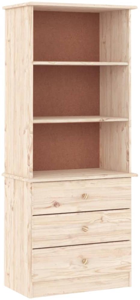 vidaXL Bücherregal mit Schubladen ALTA 60x35x142 cm Massivholz Kiefer 353951 Bild 1