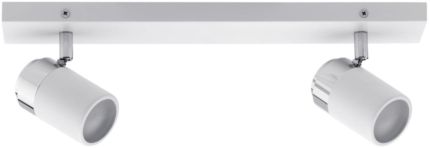 Paulmann No. 66711 Strahler Zyli 2-flammig Weiß Chrom max. 10W GU10 IP44 Bild 1