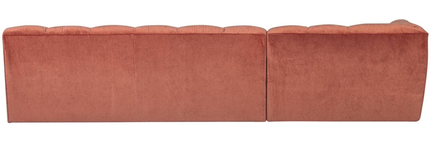 Ecksofa Allure aus Samt Links, Blush Bild 1